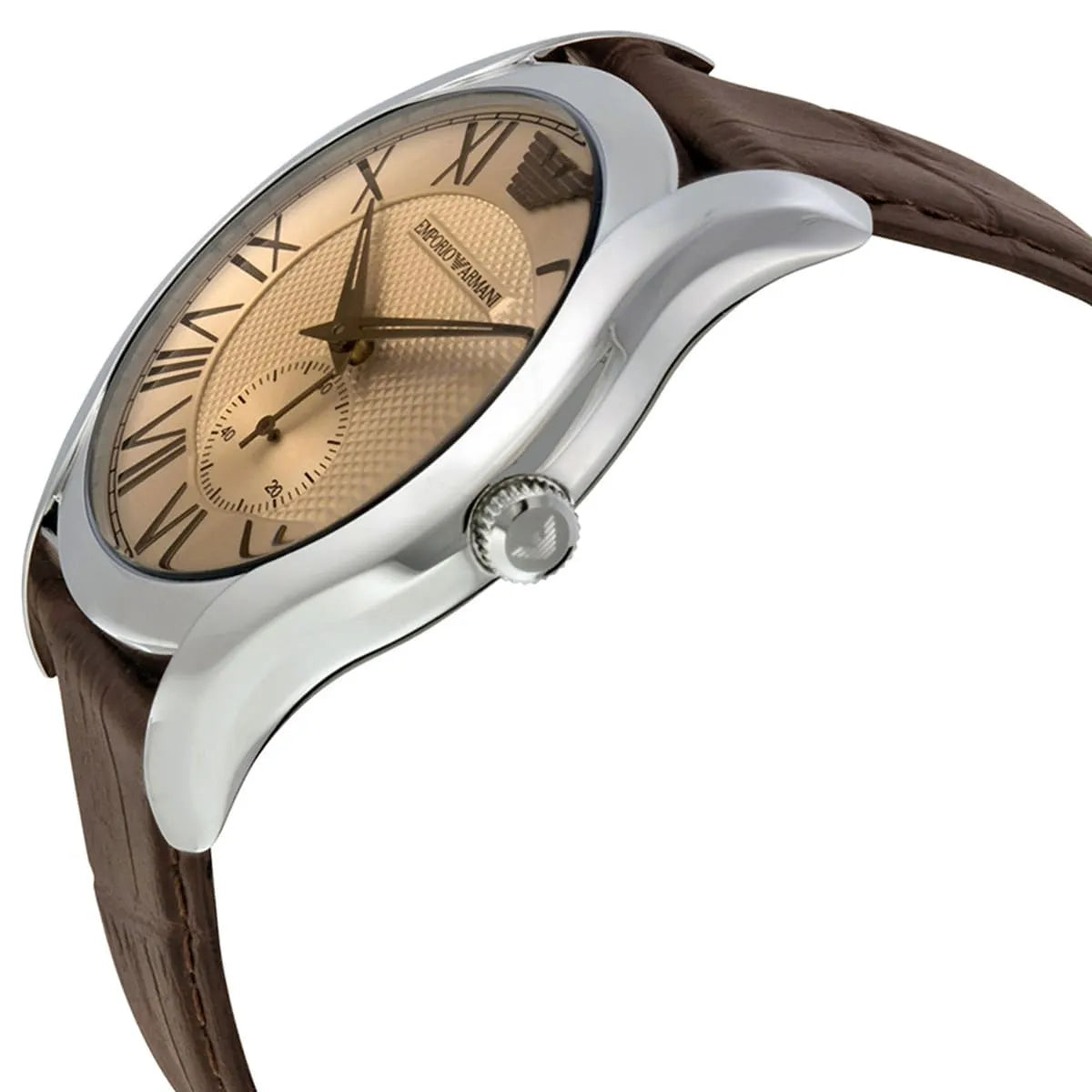 Emporio Armani Classic Amber Dial Brown Leather AR1704 Men's Watch AR1704 - Image 4