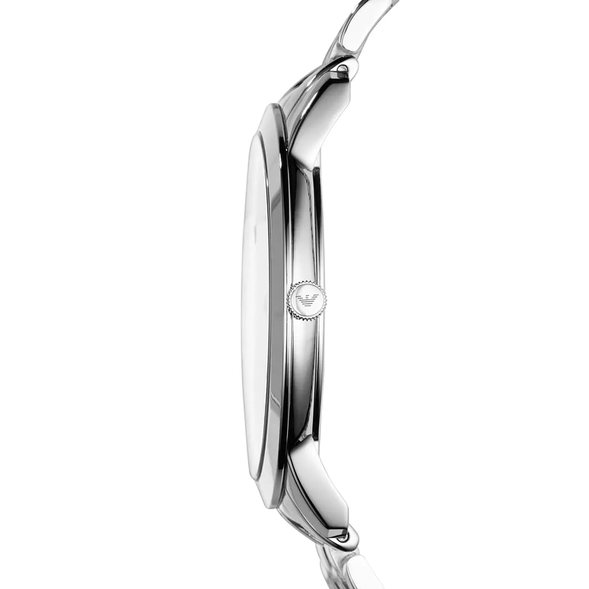 Emporio Armani Classic Quartz Silver Dial Silver Steel Strap Men's Watch - AR1745
