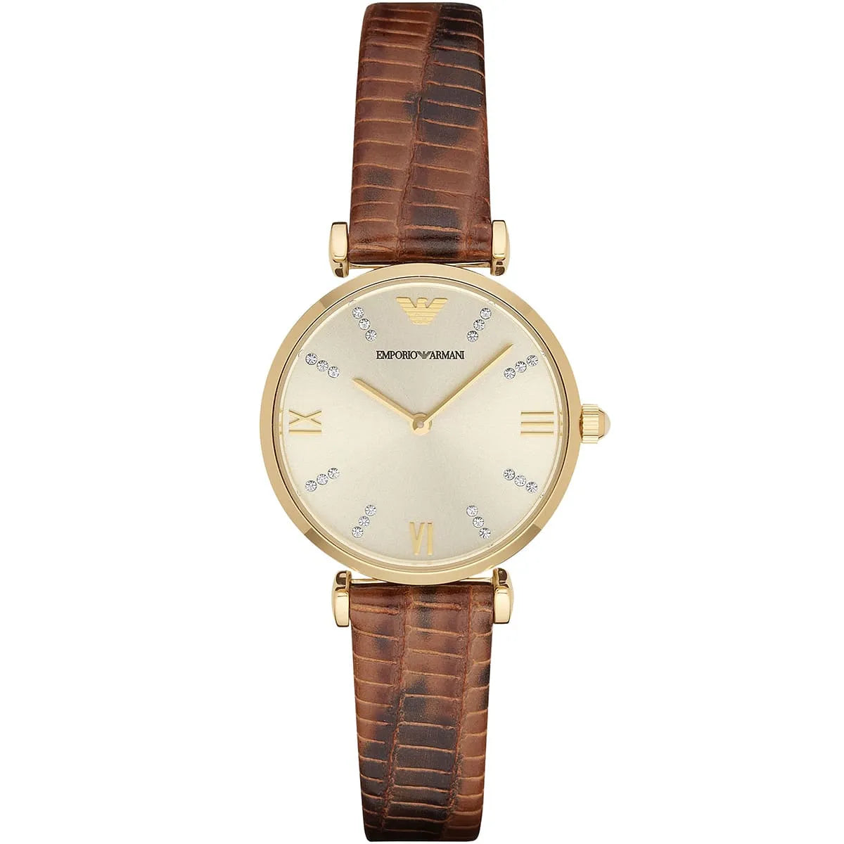 Emporio Armani Gianni T-Bar Brown Women's Watch AR1883