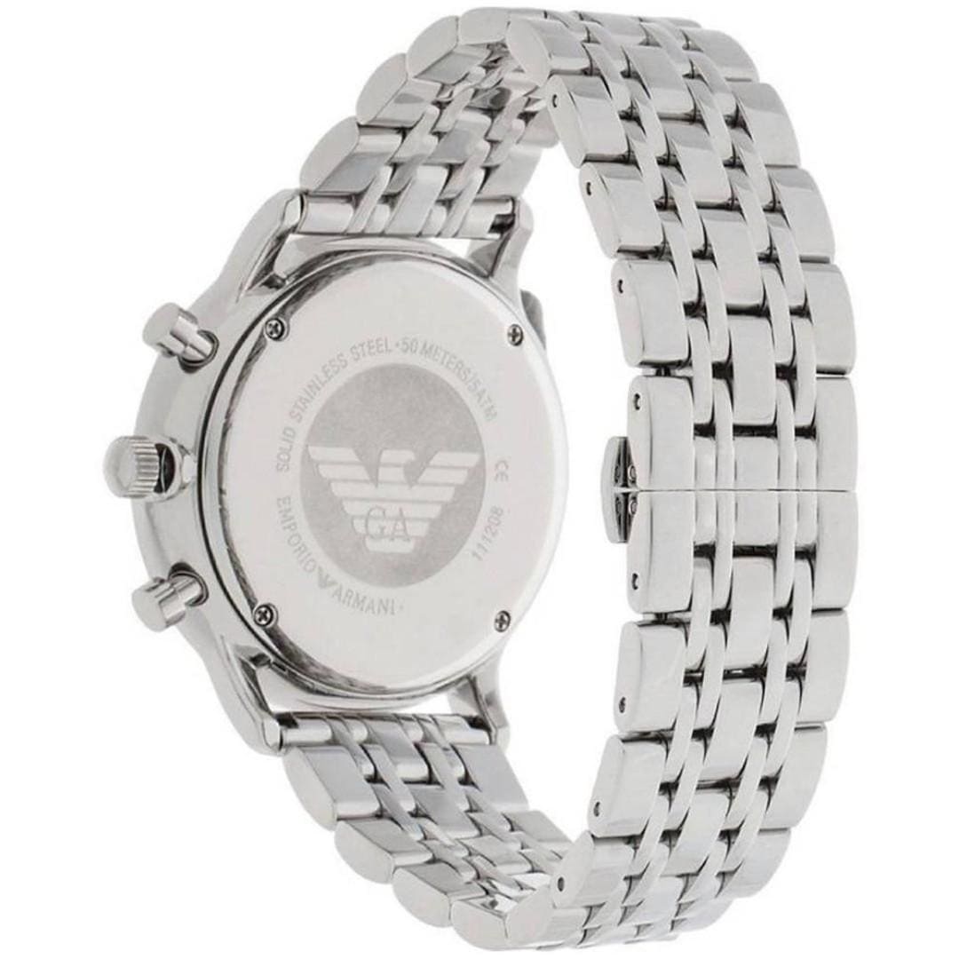 Emporio Armani Classic Chronograph Silver Steel Men's Watch AR1933
