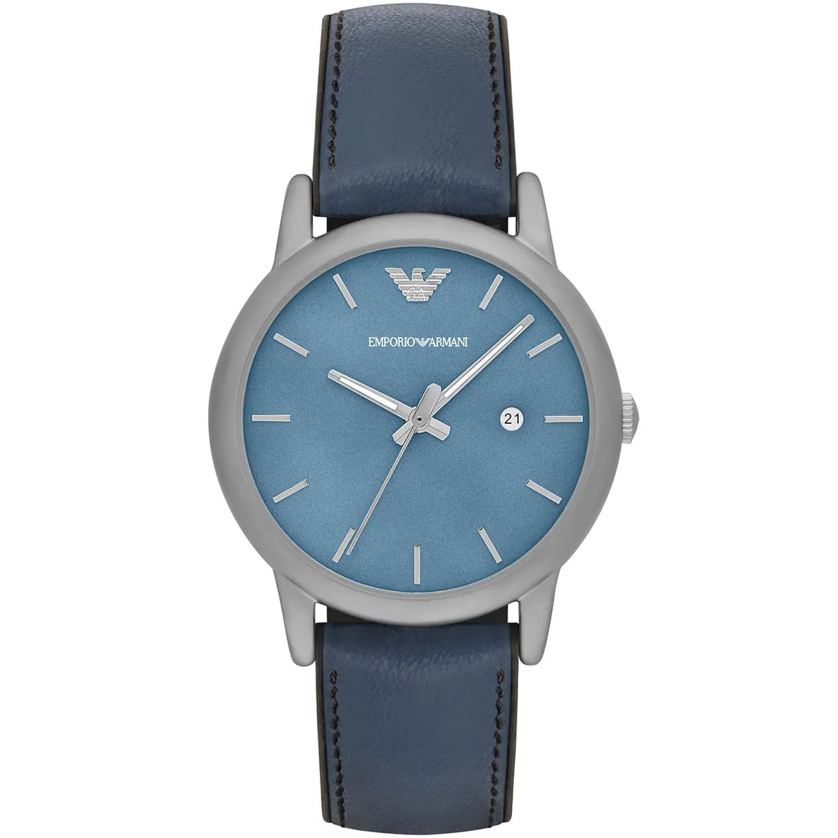 Emporio Armani Gianni T-Bar Quartz Black Dial Men's Watch - AR1972