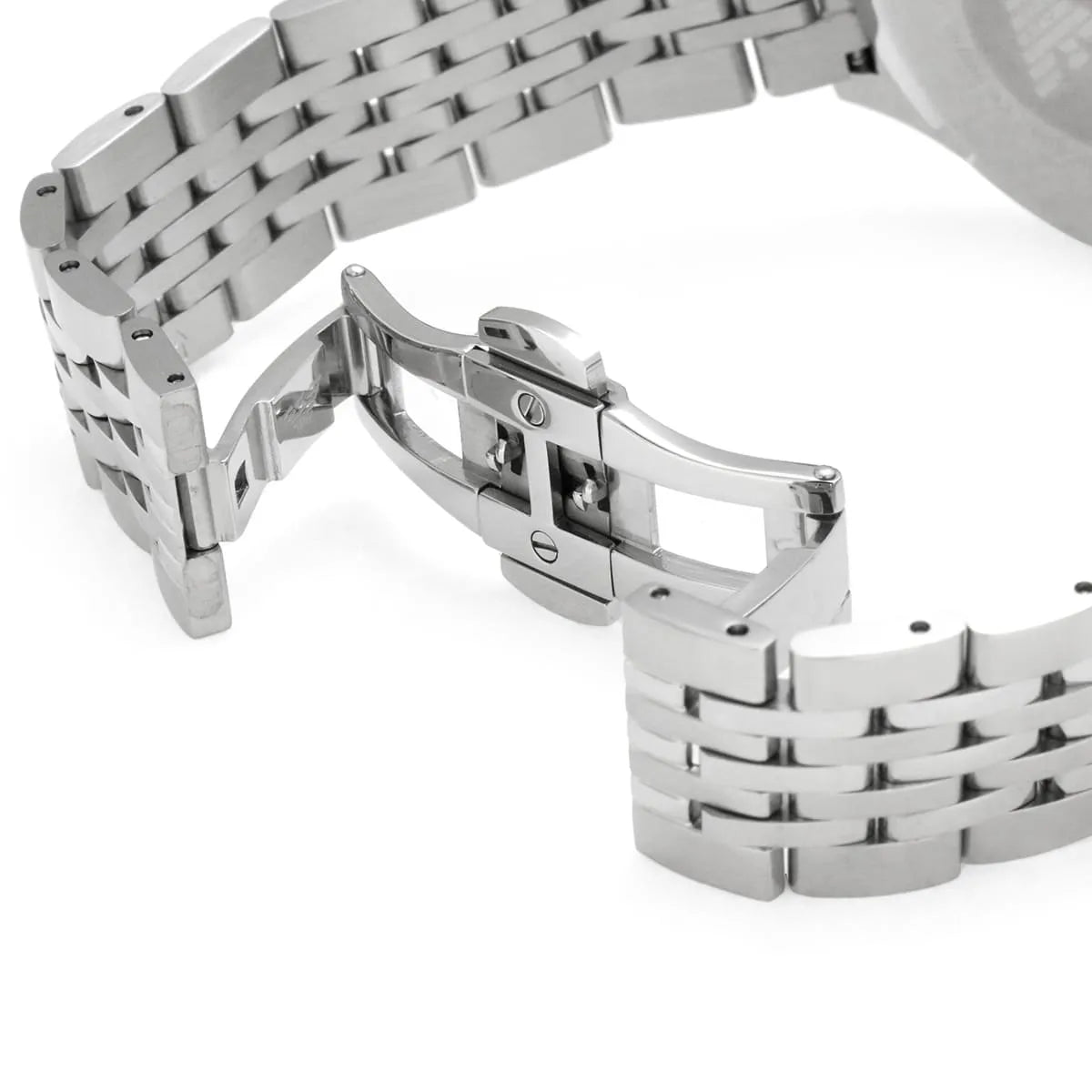 Emporio Armani AR1977 silver stainless steel bracelet and clasp detail