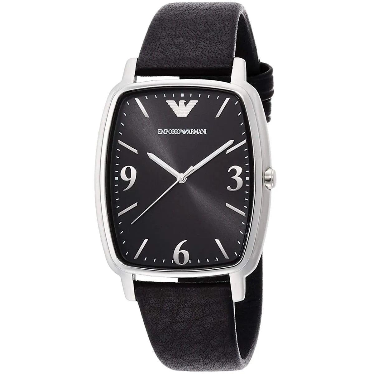 Emporio Armani Retro Black Leather Men's Watch AR2490