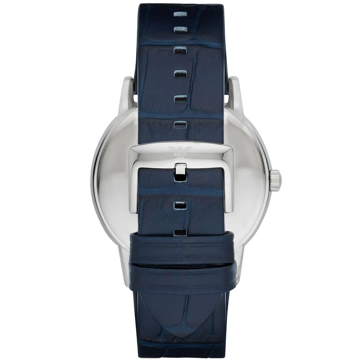 Emporio Armani Dress Quartz Blue Dial Blue Leather Strap Watch AR2501