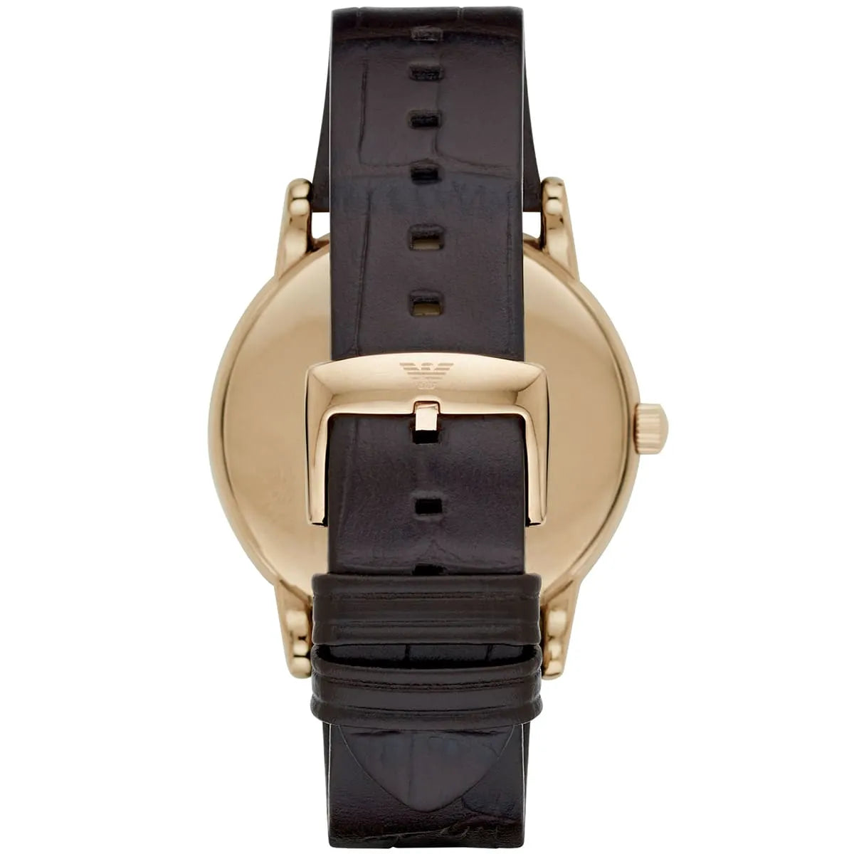 Emporio Armani Luigi Classic Brown Dial Brown Leather Strap Watch AR2503
