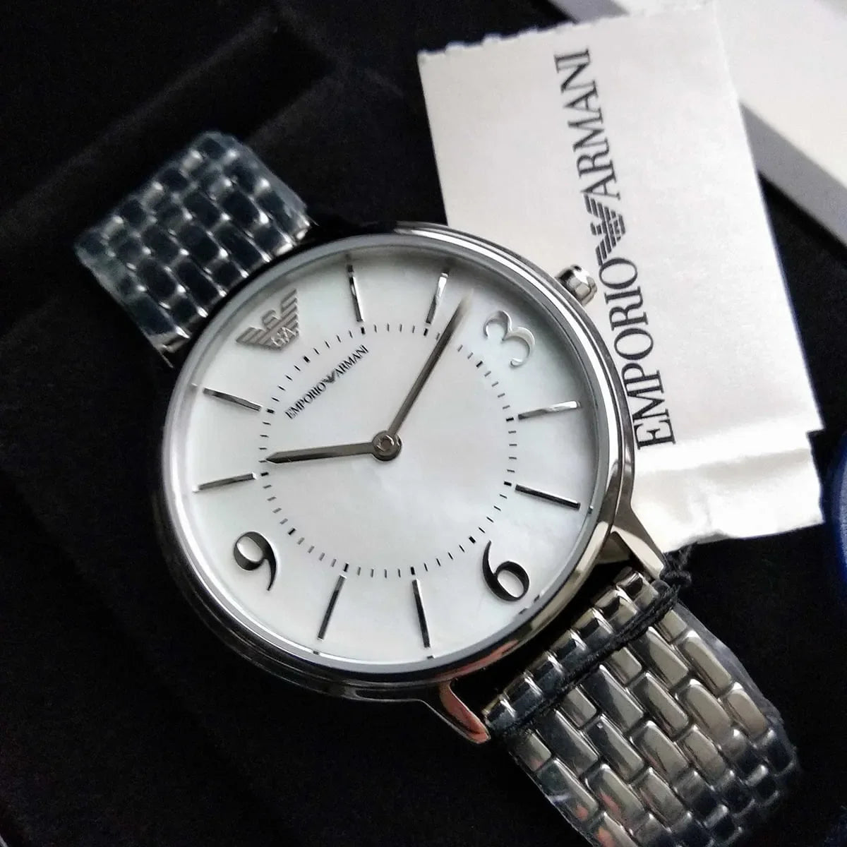 Emporio Armani Kappa Silver Ladies Watch AR2507