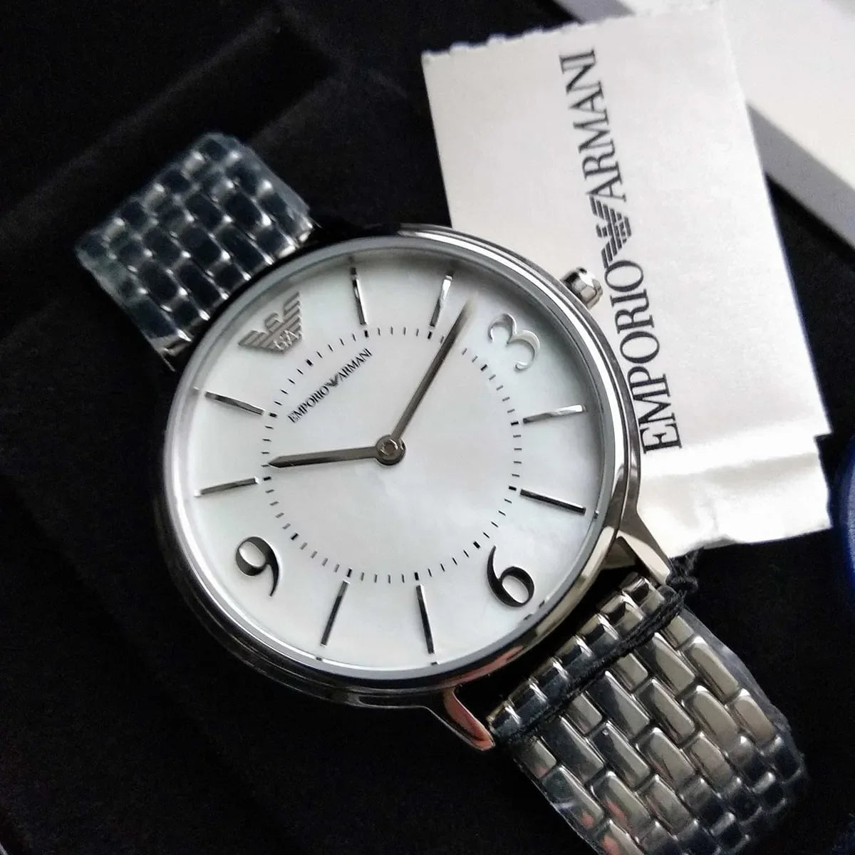 Emporio Armani Kappa Silver Ladies Watch AR2507