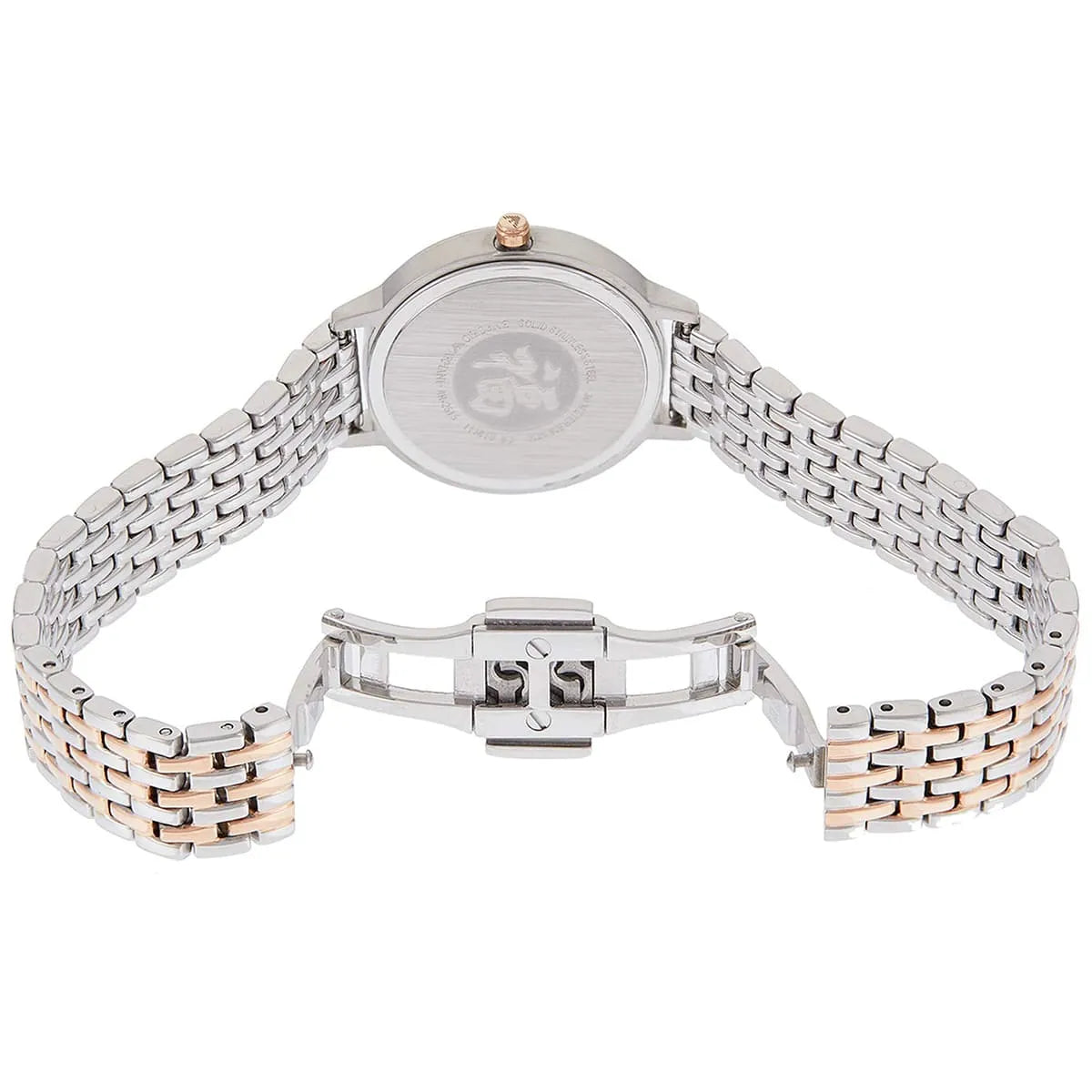 Emporio Armani Dress Analog Mother of Pearl Dial Two Tone Steel Strap Watch AR2515