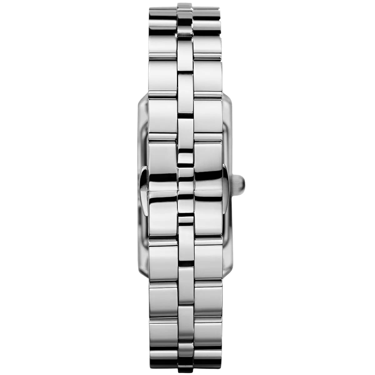 AR3166 stainless steel three-link bracelet strap with polished and brushed finish