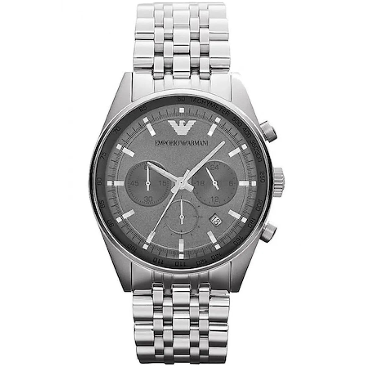 Emporio Armani Tazio Medium Grey Dial Women's Watch - AR5998