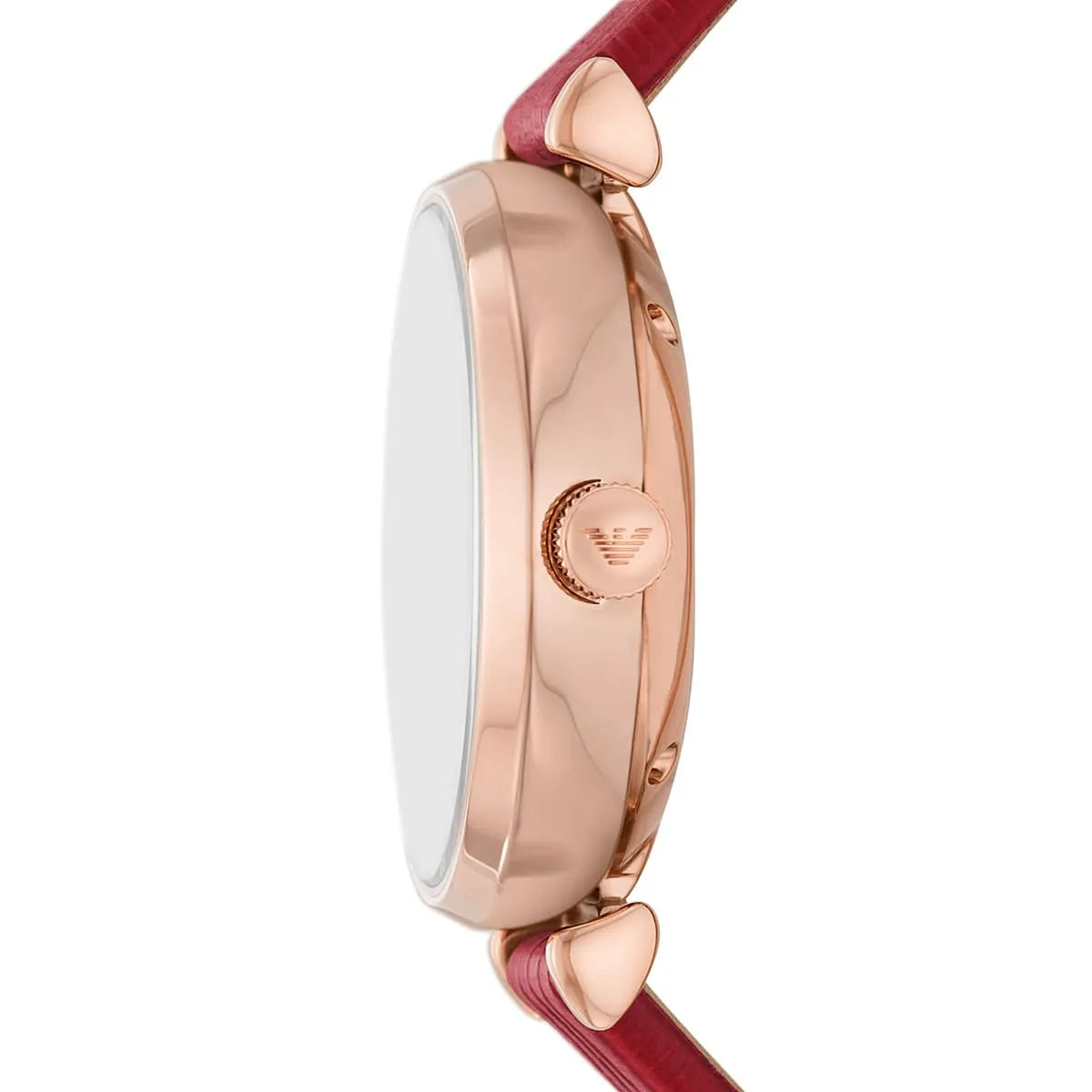 Emporio Armani Automatic Open Heart MOP White Dial Ladies Watch AR60048