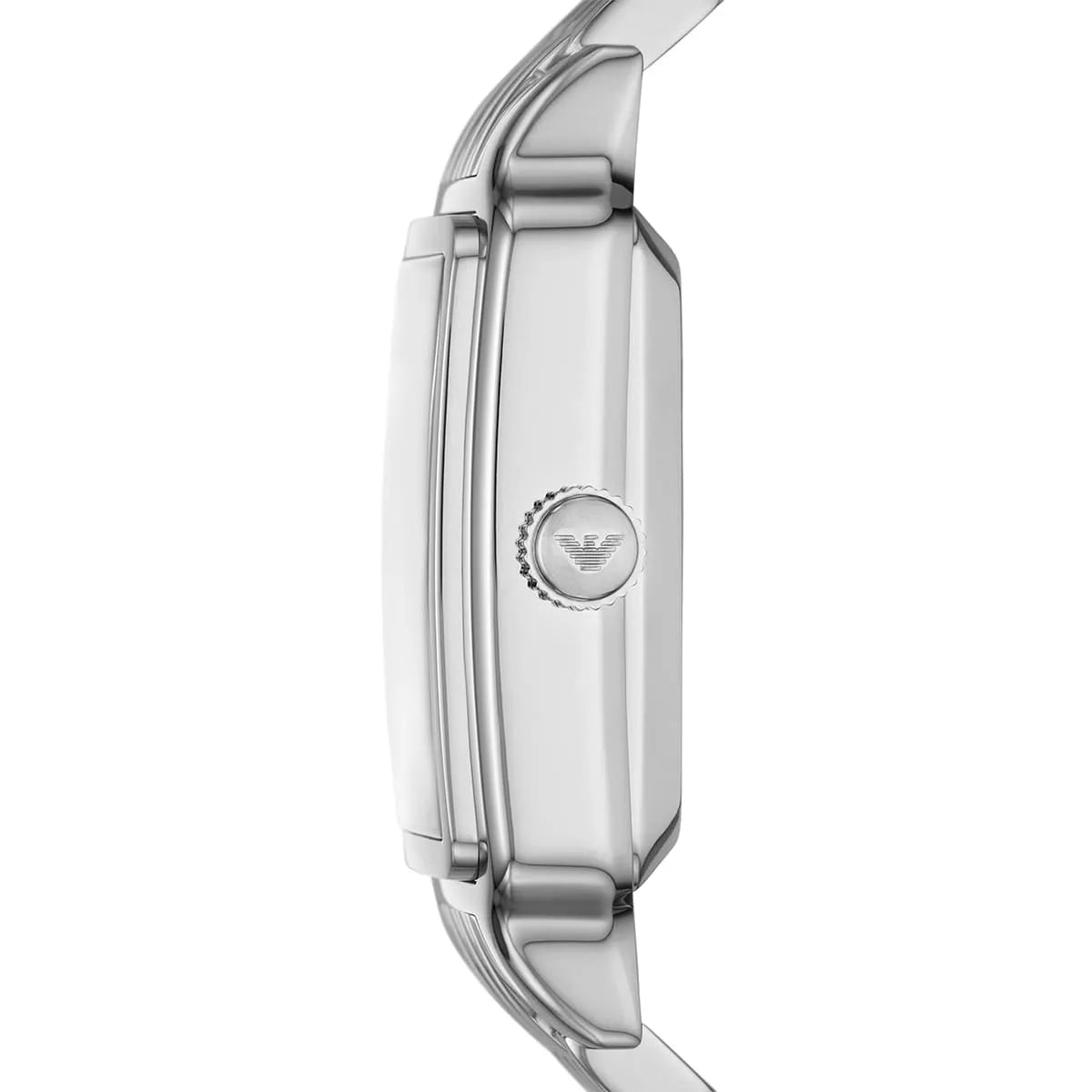 Emporio Armani Meccanico Automatic Green Dial Silver Steel Strap Watch For Men AR60067