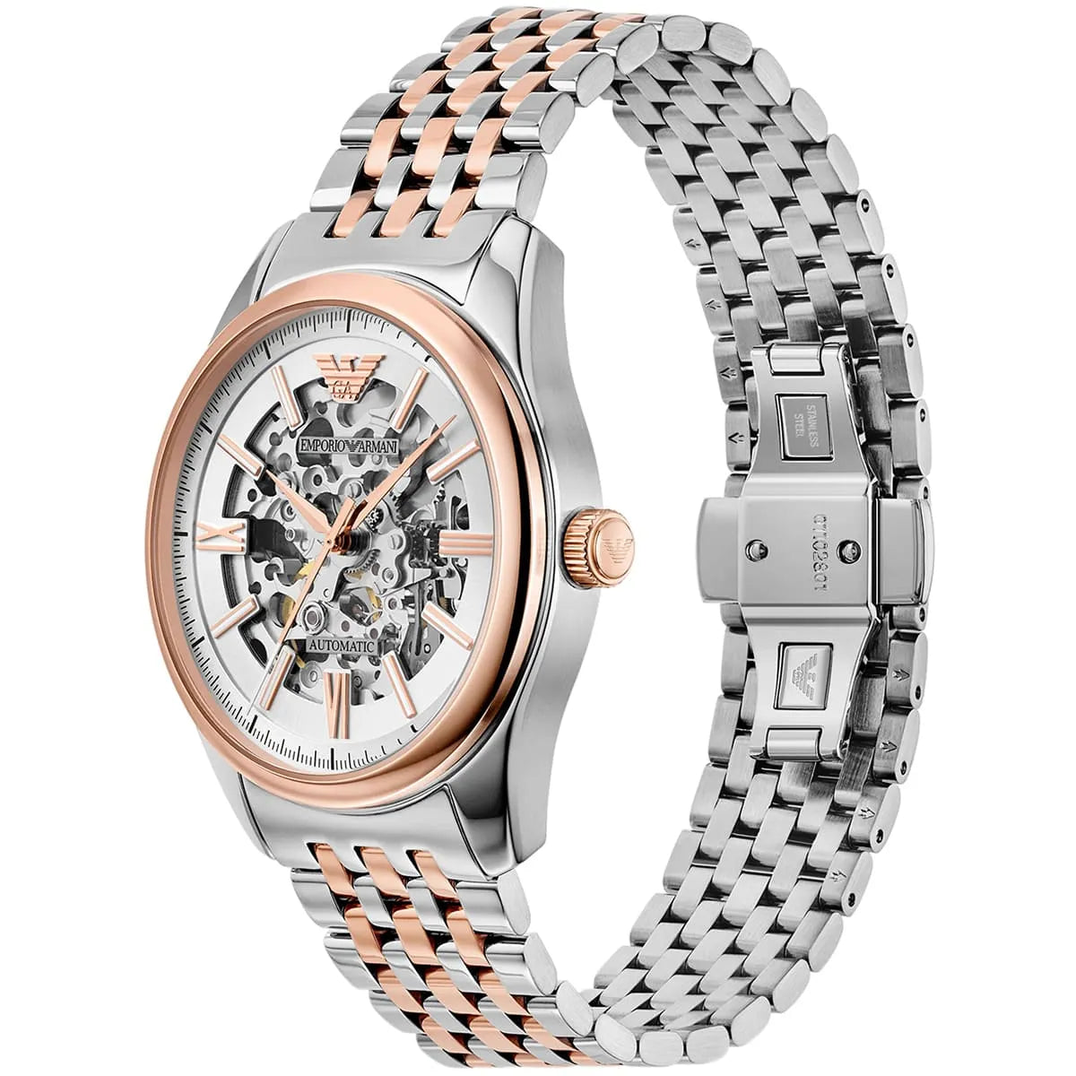Emporio Armani Aviator Automatic Tow Tone Men's Watch AR60092