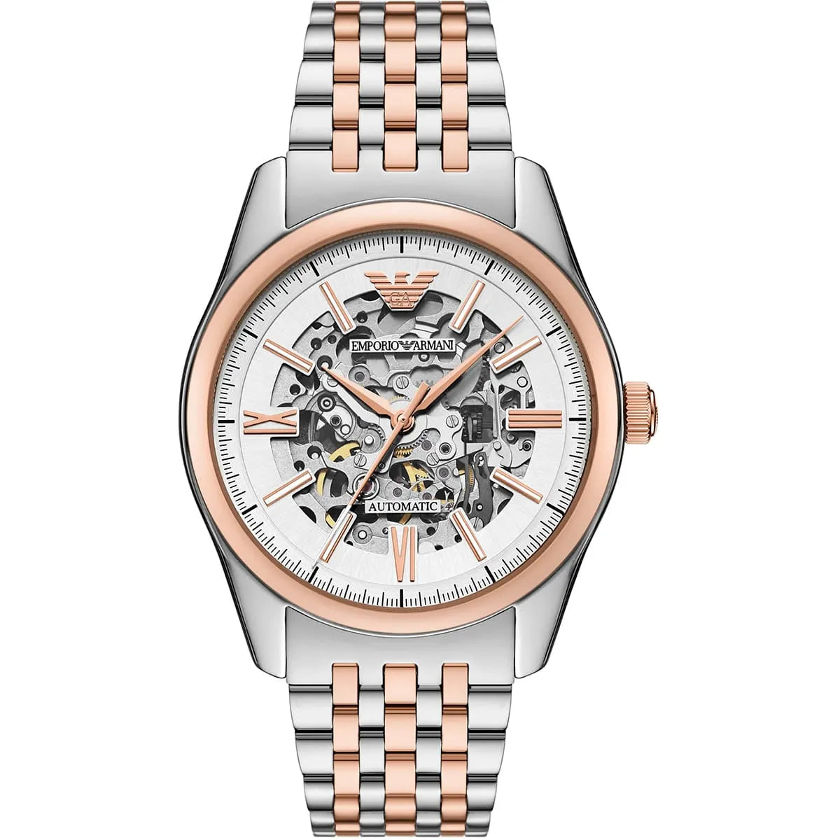 Emporio Armani Aviator Automatic Tow Tone Men's Watch AR60092