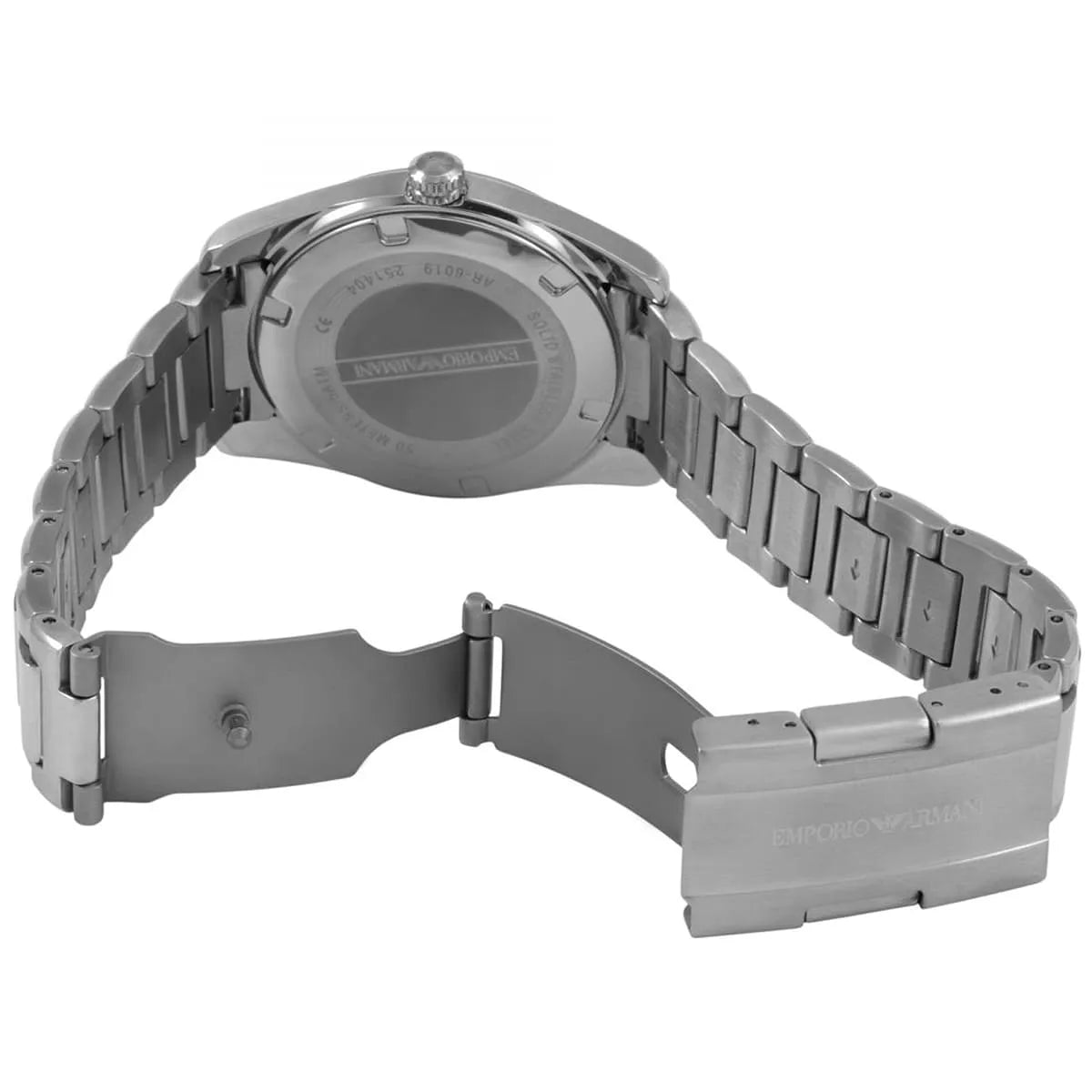 Emporio Armani New Tazio Medium Black Dial Men's Watch - AR6019