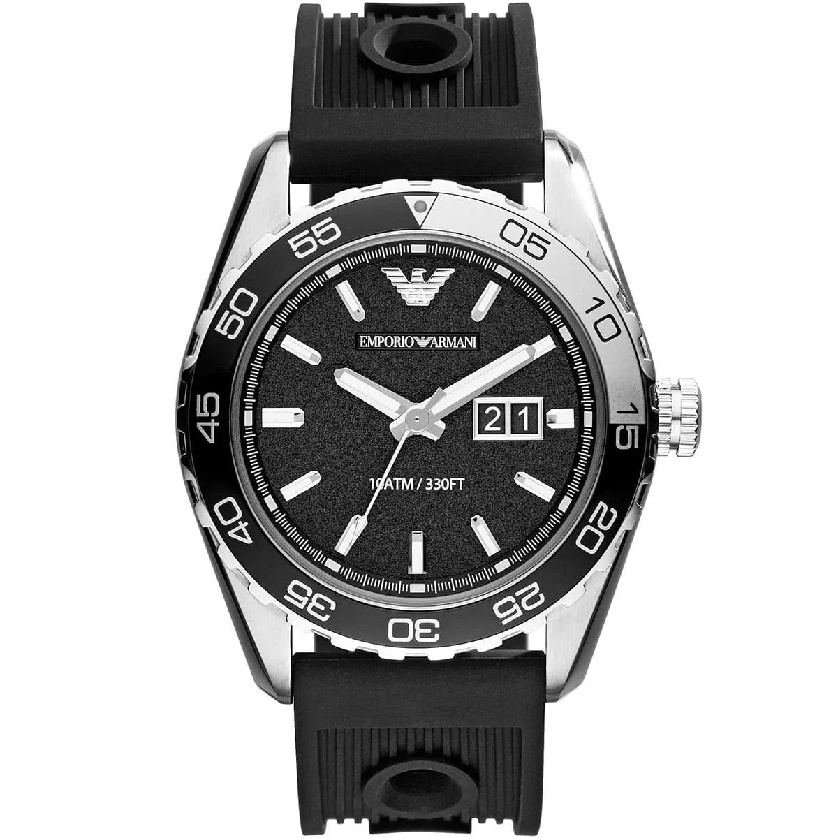 Emporio Armani Black Analogue Men's Watch - AR6044