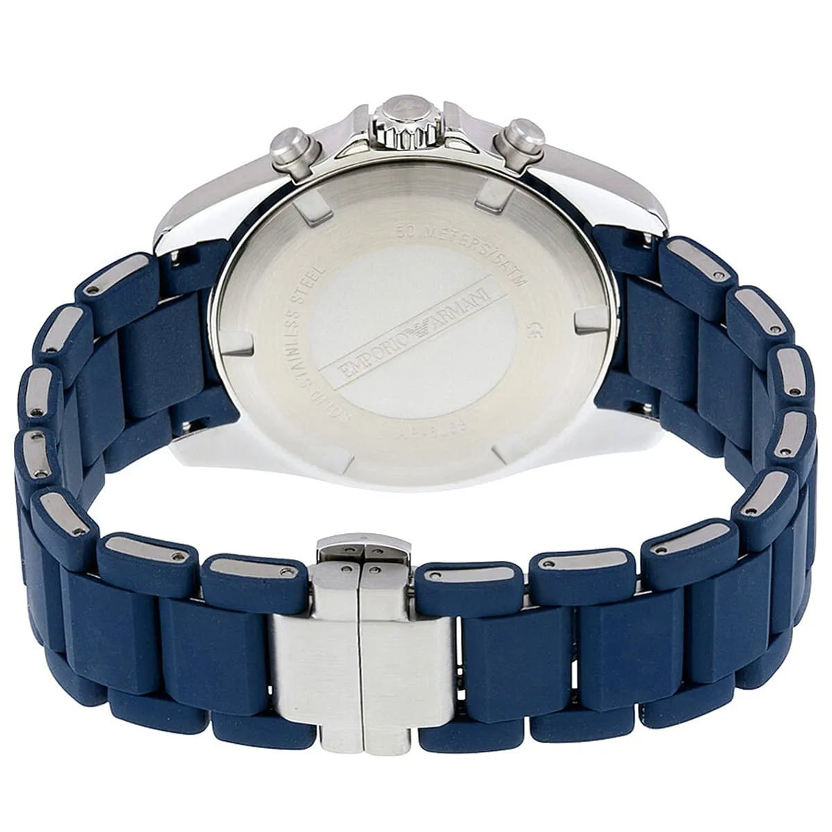 Emporio Armani Sportivo Chronograph Blue Rubber Men's Watch - AR6068