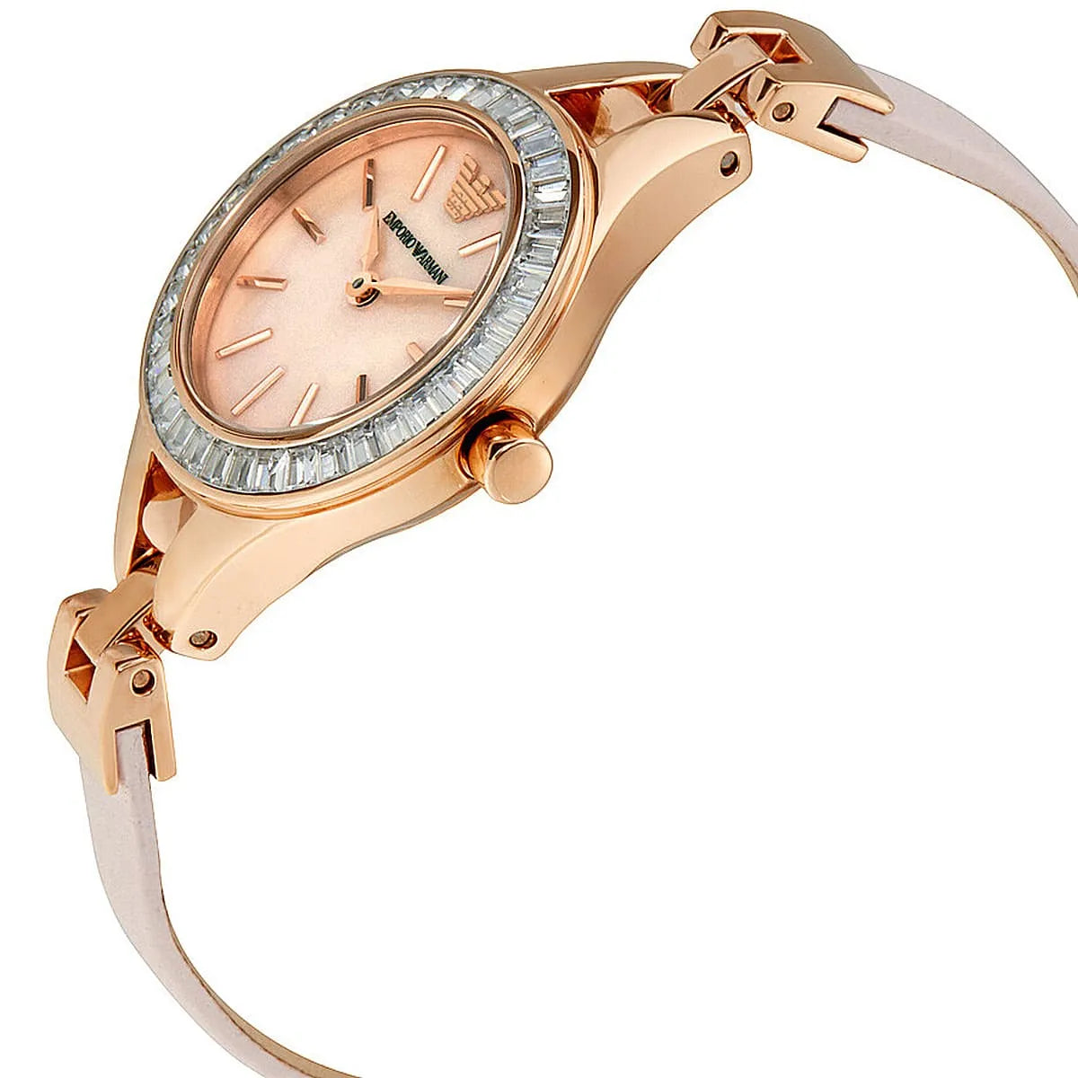Emporio Armani Chiara Pink Rose Gold Ladies Watch AR7413