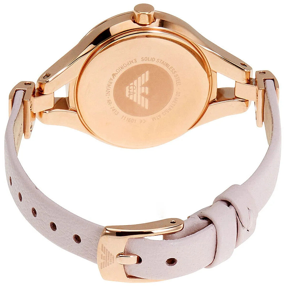 Emporio Armani Chiara Pink Rose Gold Ladies Watch AR7413