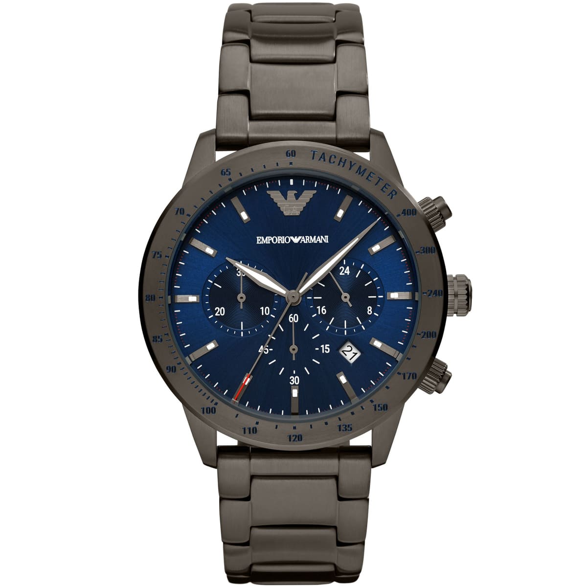 Emporio Armani Blue Dial Chronograph Men's Watch - AR80045