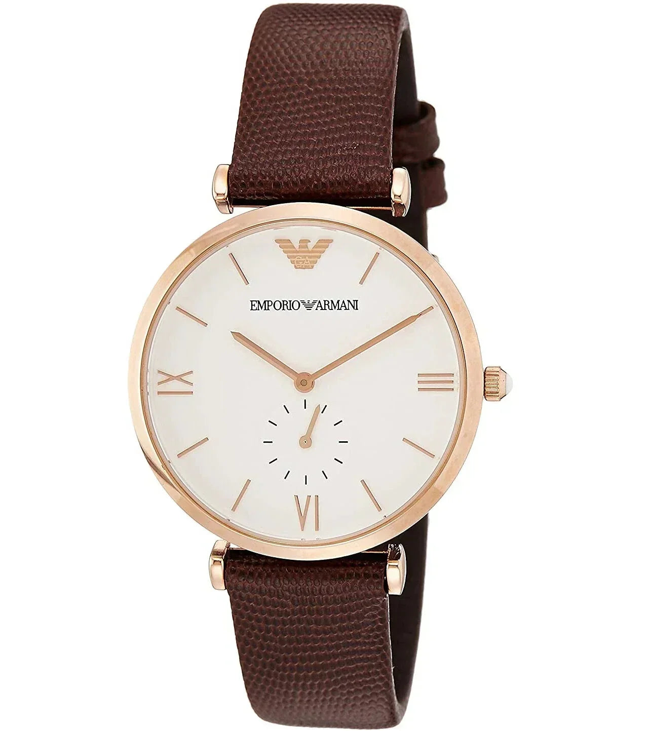 Emporio Armani Gianni T-Bar Rose Gold Men's Watch AR9042 (Different Strap)