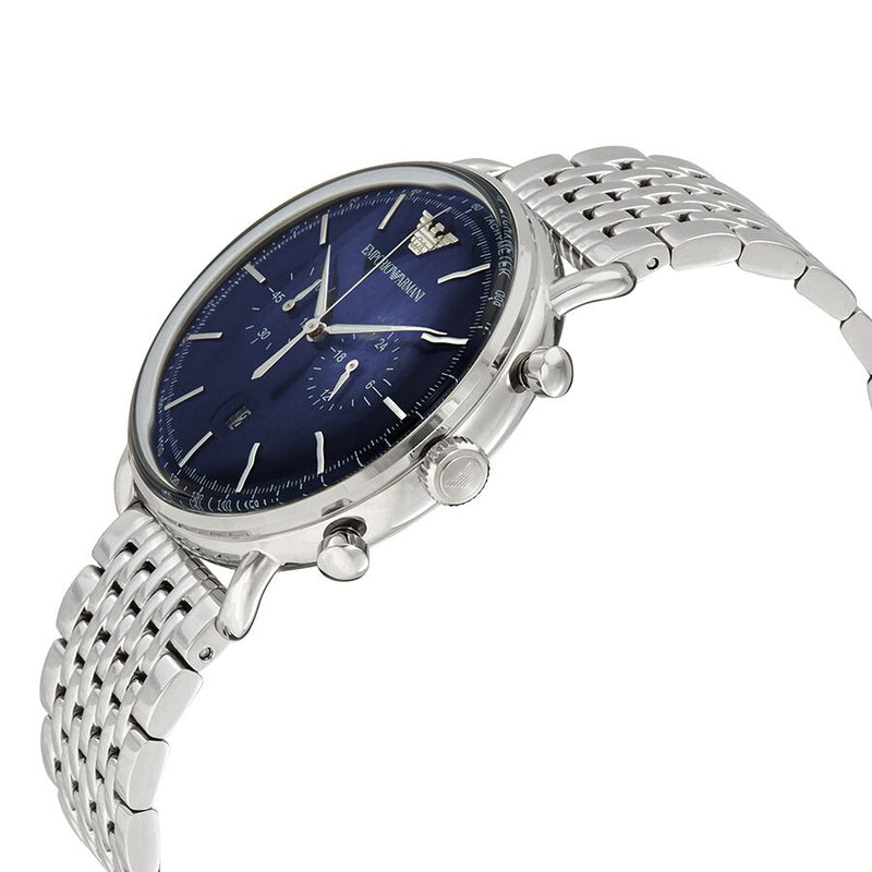 Emporio Armani Aviator Chronograph Quartz Blue Dial Men's Watch #AR11238 - Watches of New Zealand #2