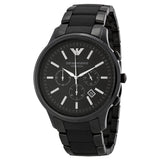 Emporio Armani Ceramica Chronograph Black Dial Men's Watch AR1451 - Watches of New Zealand