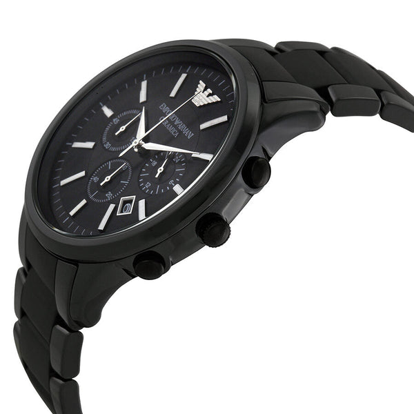 Emporio Armani Ceramica Chronograph Black Dial Men's Watch AR1451 - Watches of New Zealand #2