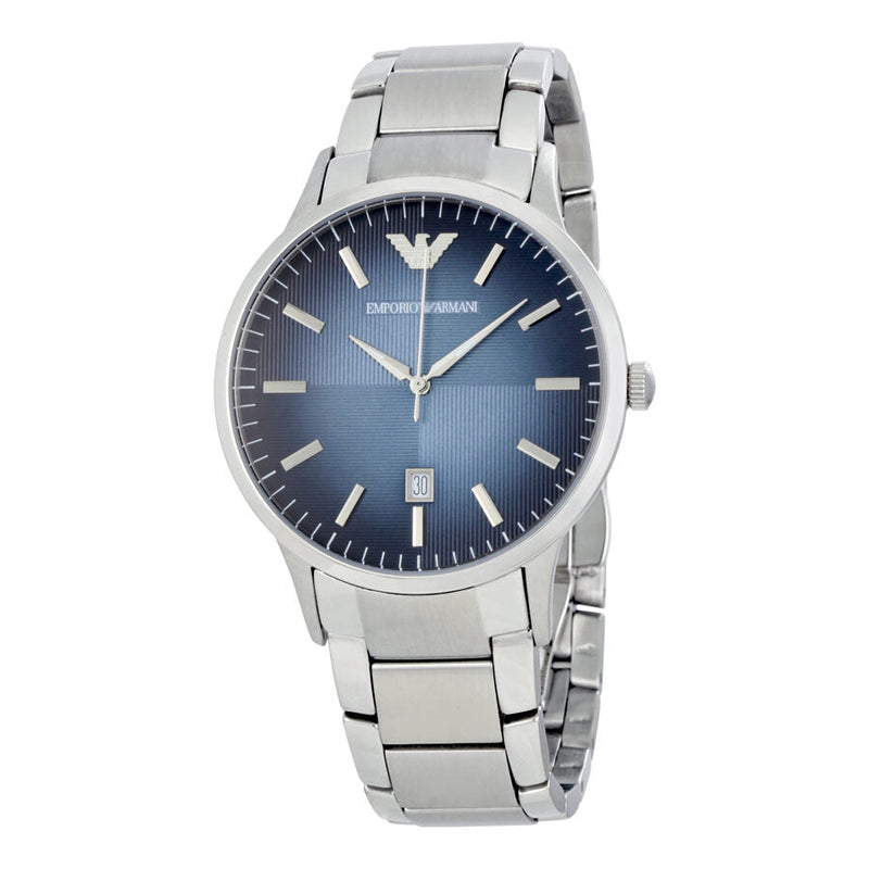 Emporio Armani Classic Blue Textured Dial Men's Watch #AR2472 - Watches of New Zealand