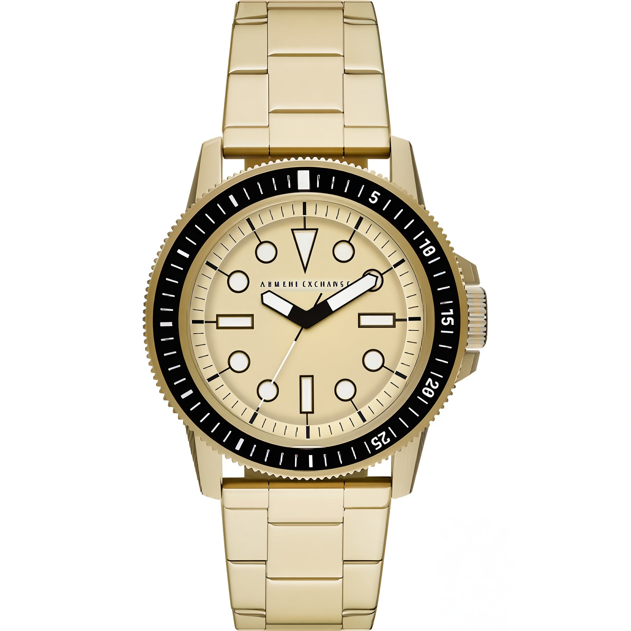 Armani Exchange Leonardo Gold-Toned Analog Men's Watch - AX1854