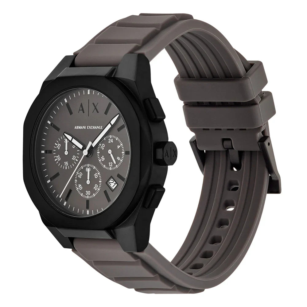Armani Exchange Sync AX4191 displayed from side showing black case and strap