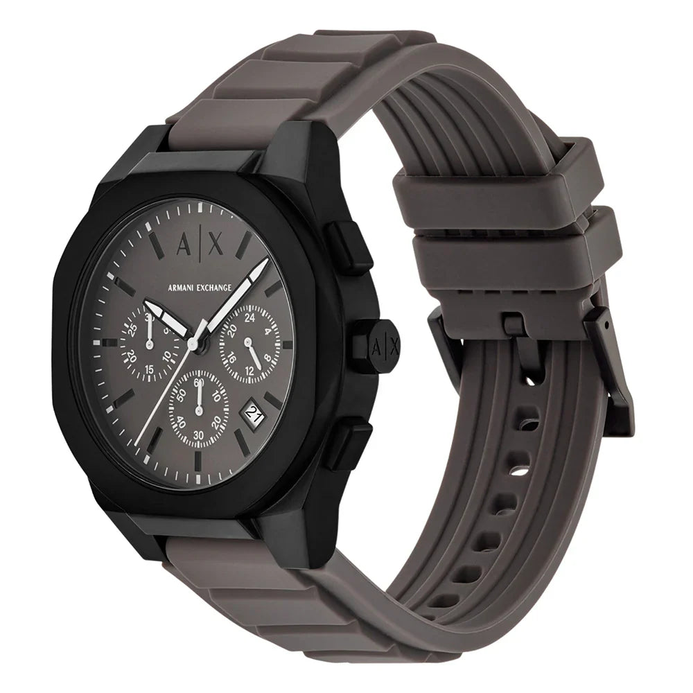 Armani Exchange Sync AX4191 displayed from side showing black case and strap