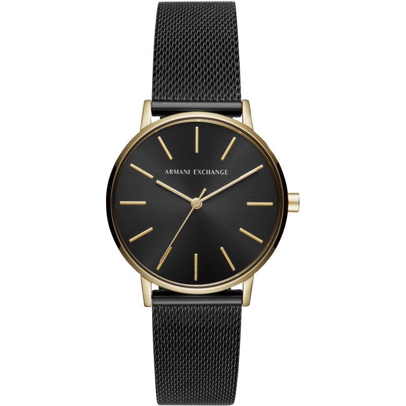 Armani Exchange Three-Hand Black Stainless Steel Women's Watch AX5548