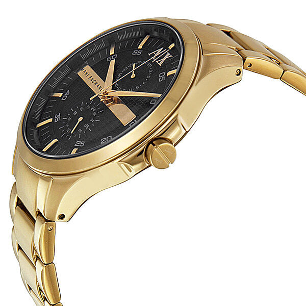 Armani Exchange Black Dial Gold PVD Men's Watch AX2122 - Watches of New Zealand #2