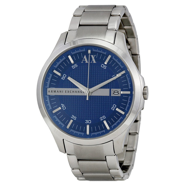 Armani Exchange Blue Textured Dial Stainless Steel Men's Watch AX2132 - Watches of New Zealand