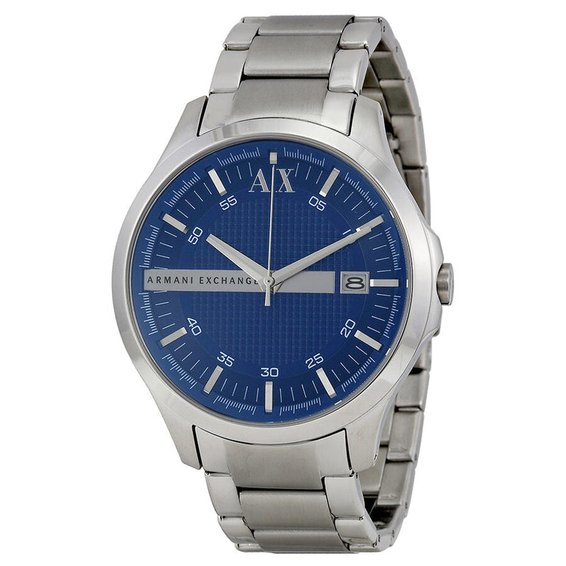 Armani Exchange Blue Textured Dial Stainless Steel Men's Watch AX2132 - Watches of New Zealand