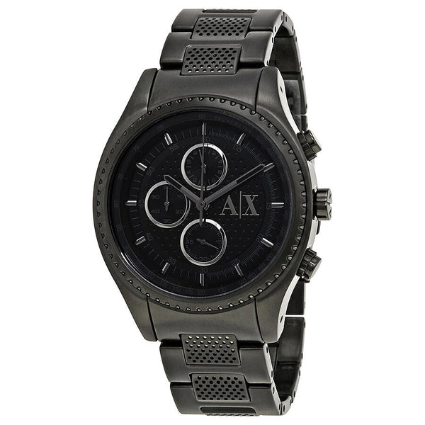 Armani Exchange Chronograph Black Dial Black Ion-plated Men's Watch AX1605 - Watches of New Zealand