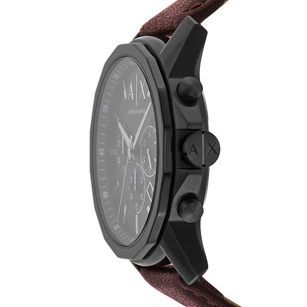 Armani Exchange AX1732 chronograph watch side profile showing case thickness and pushers