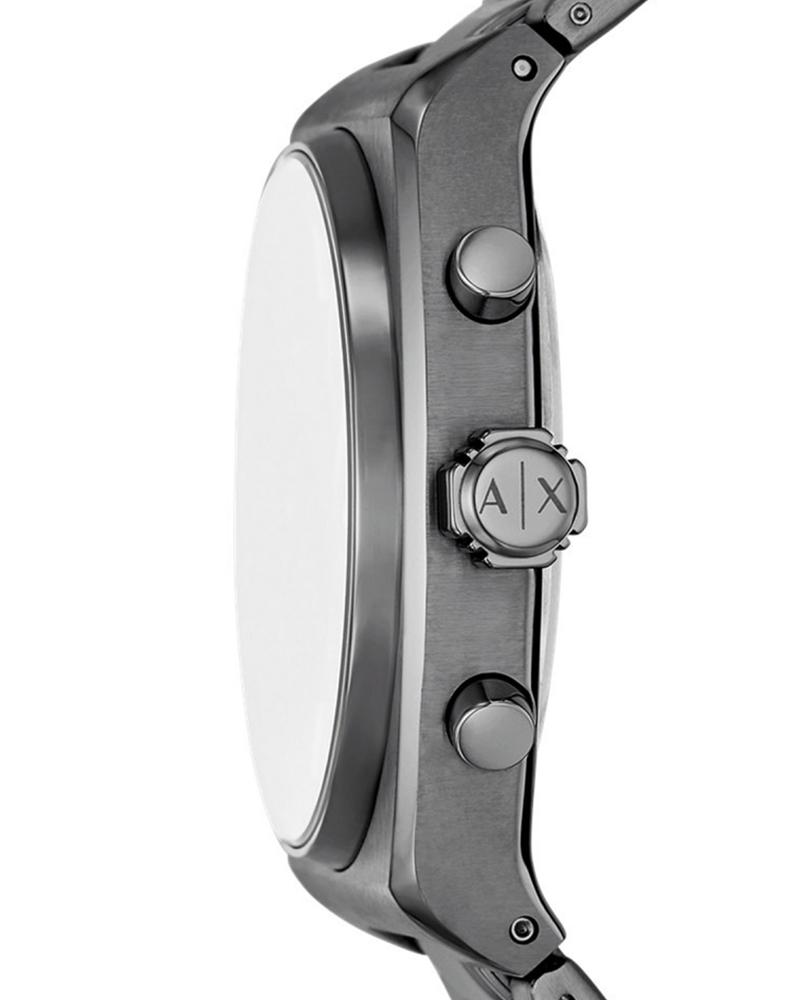 Side profile of AX2823 showing case thickness, crown, and chronograph pushers