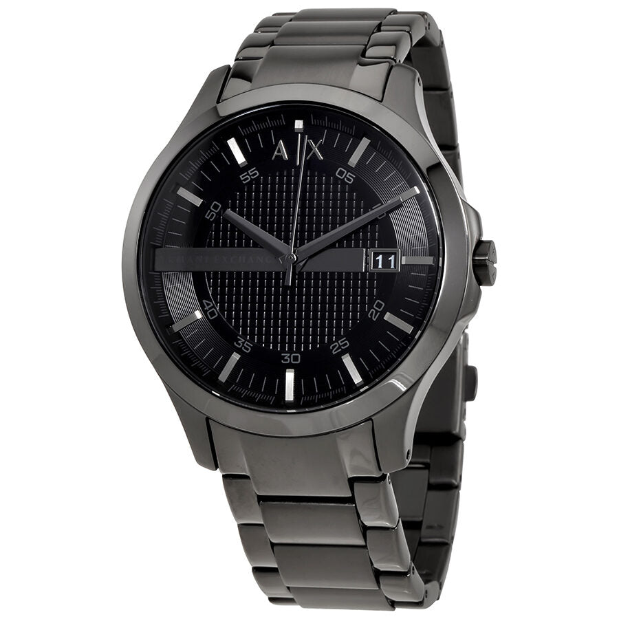 Armani Exchange Hampton AX7101 black dial men's watch with stainless steel bracelet