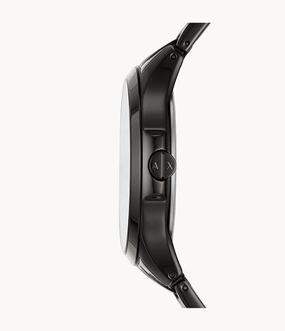 Armani Exchange Hampton Date Black Dial Black Watch - AX2413