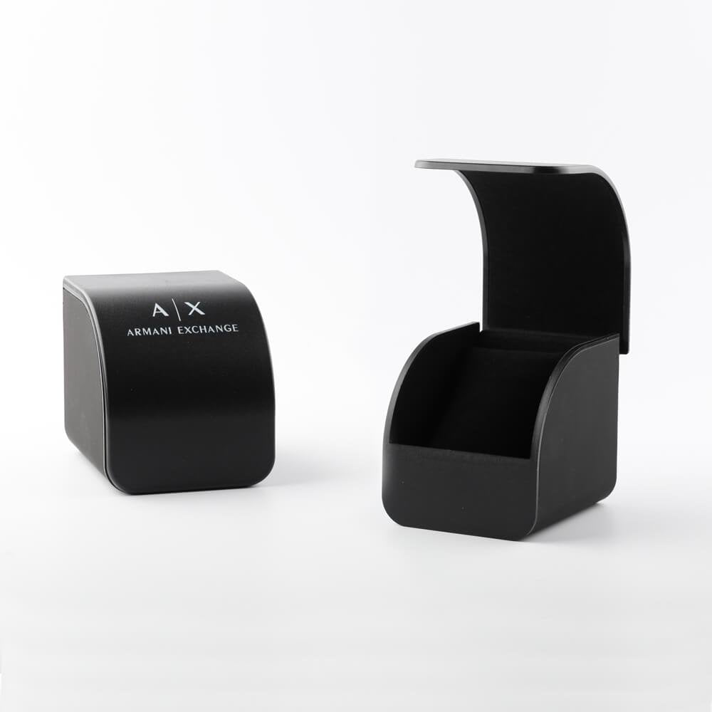 Armani Exchange Three-Hand Black Dial Silver Watch - AX2320