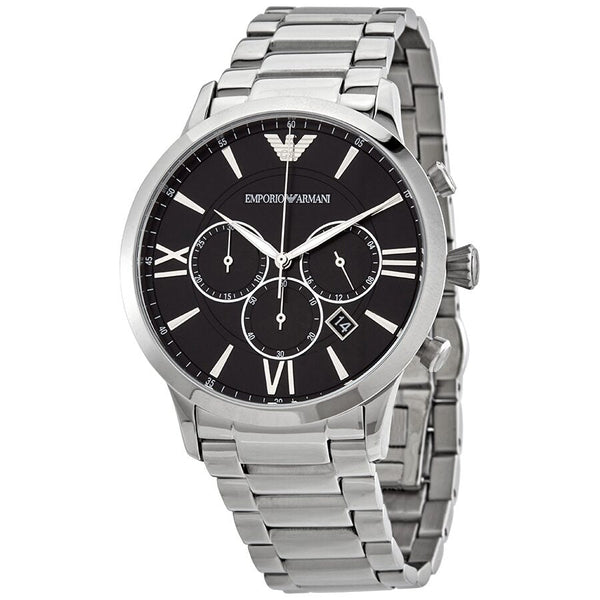 Emporio Armani Giovanni Chronograph Quartz Black Dial Men's Watch #AR11208 - Watches of New Zealand