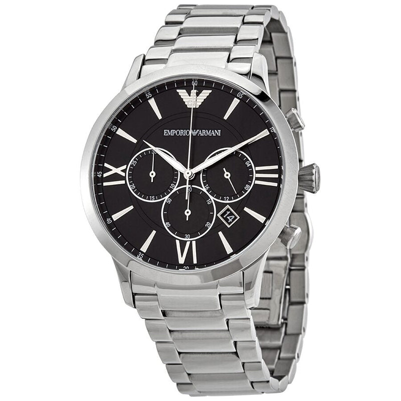 Emporio Armani Giovanni Chronograph Quartz Black Dial Men's Watch #AR11208 - Watches of New Zealand