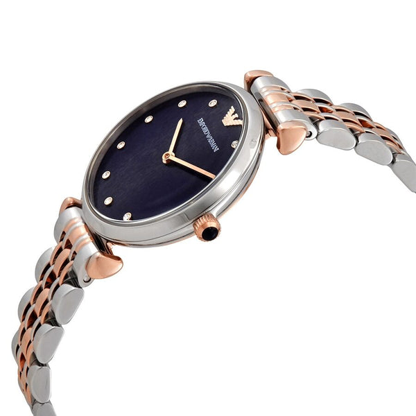 Emporio Armani Quartz Crystal Blue Dial Ladies Watch #AR11092 - Watches of New Zealand #2