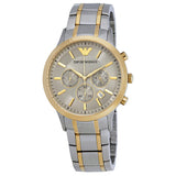 Emporio Armani Renato Chronograph Silver Dial Men's Watch #AR11076 - Watches of New Zealand