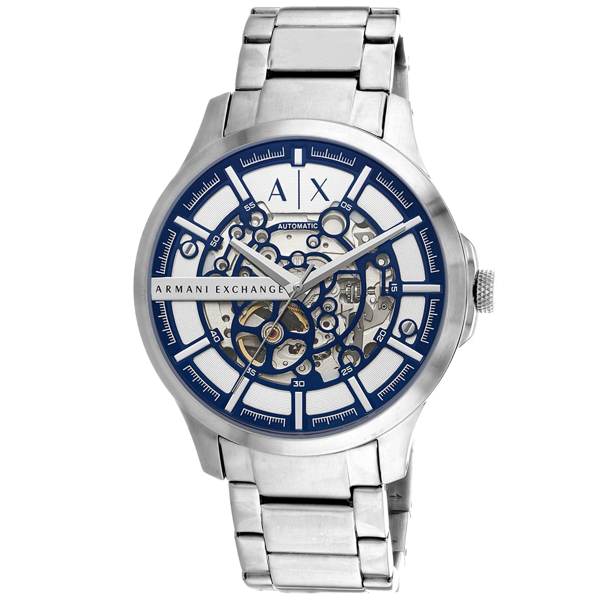 Armani Exchange Hampton Automatic Silver Dial Men's Watch AX2416