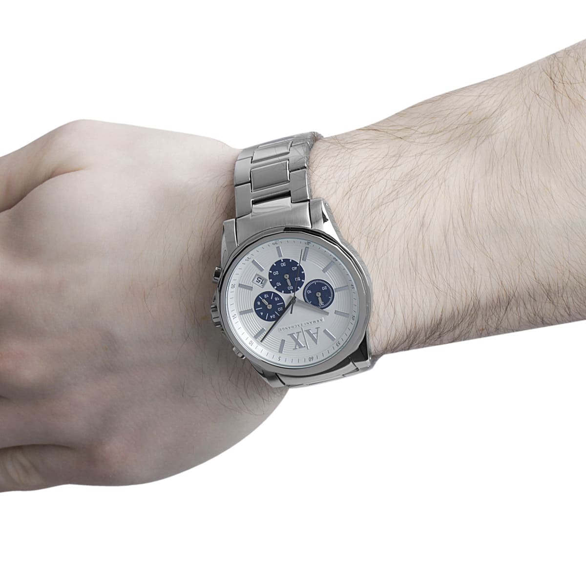 ARMANI EXCHANGE CHRONOGRAPH SILVER STAINLESS STEEL AX2500 MEN'S WATCH AX2500 - Image 9