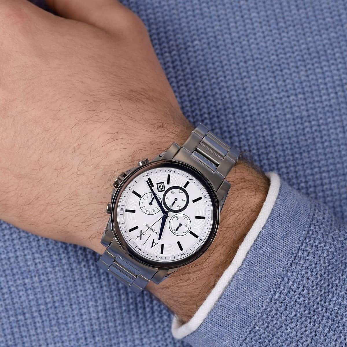 Armani Exchange CAYDE White Dial Men's Watch AX2510