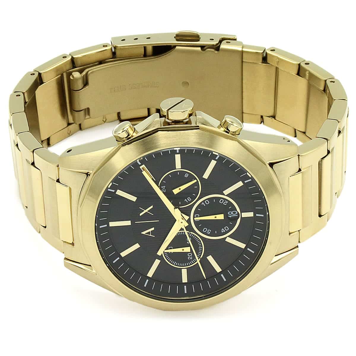 AX2611 Hampton chronograph watch displayed flat showing full dial with three subdials